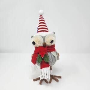 Christmas Owl Felt Bird
